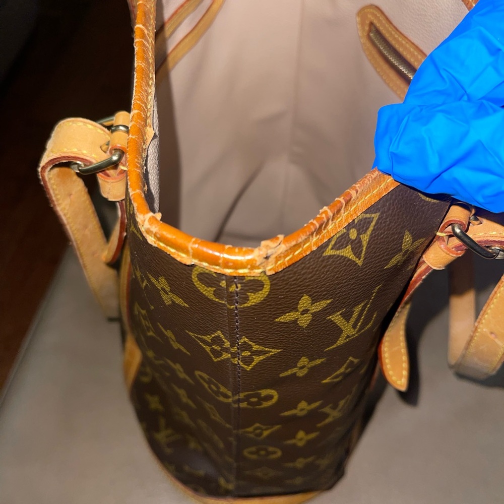 LV Brown Vintage Monogram Bucket Bag - Picture 11 of 16